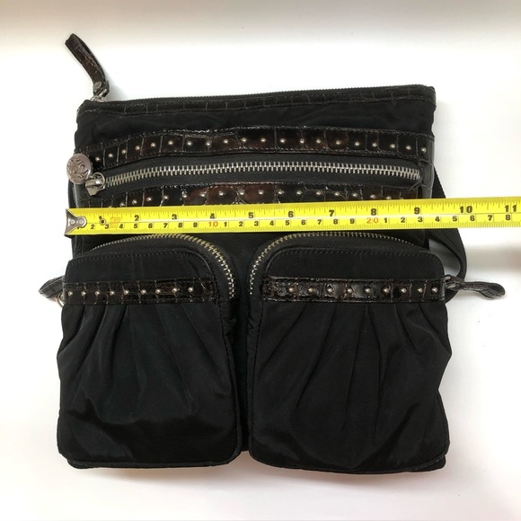 Brighton Black and Brown Crossbody Bag - Picture 11 of 16